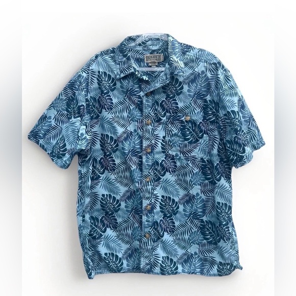 Duluth Trading Co Other - Duluth Trading Button Down Shirt Hawaiian Mens L Blue Relaxed Fit Resort Cotton